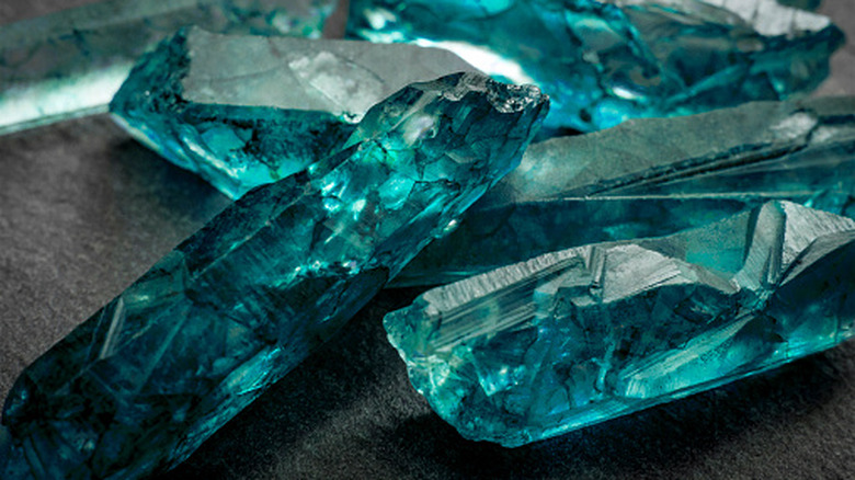 aquamarine crystals