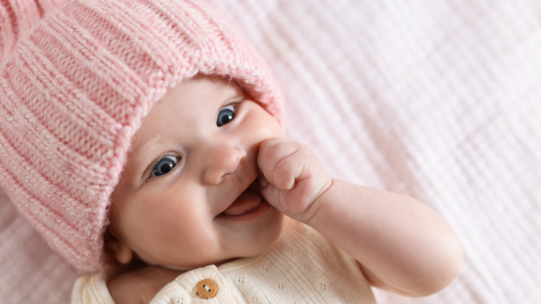 smiling baby girl