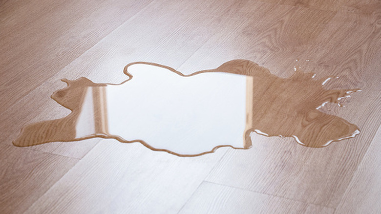 spill on vinyl flooring