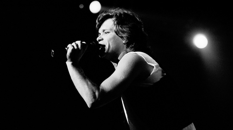 John Cougar Mellencamp performing in the 1980s