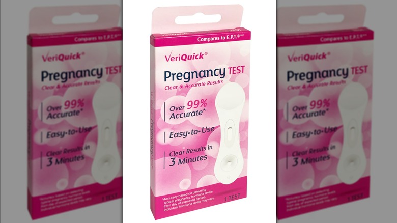 Stock image of Dollar Tree pregnancy test