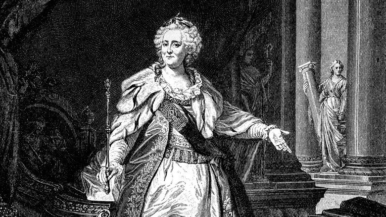 Artistic portrait of Catherine II of Russia