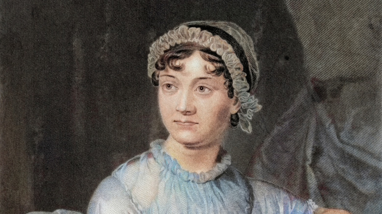 Portrait depicting British author Jane Austen