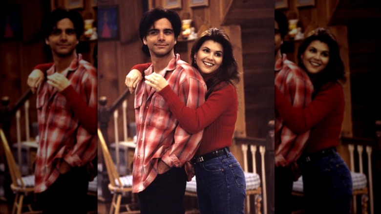 Aunt Becky and Uncle Jesse in a scene from "Full House"