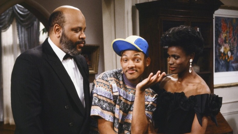Aunt Vivian with Philip and Will from "The Fresh Prince of Bel Air"