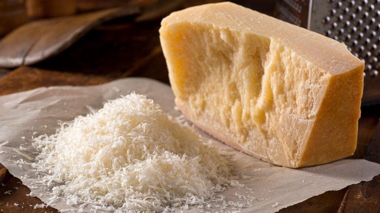 Freshly grated parmesan cheese