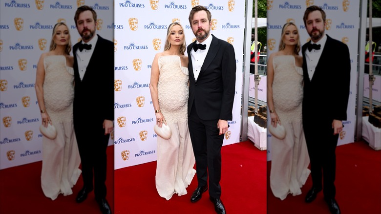 Laura Whitmore poses with husband Iain Sterling