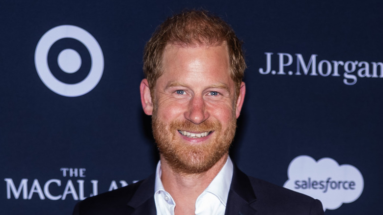 Prince Harry smiling widely at TIME 100 event 2026