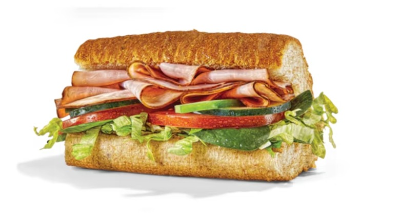 Subway's Black Forest ham sub for kids