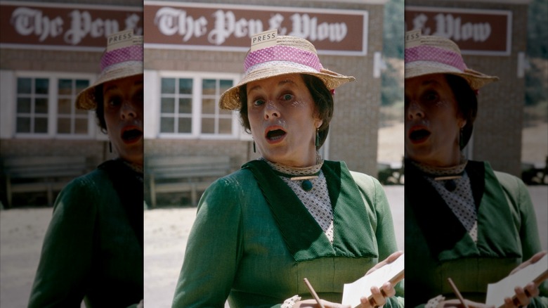 Harriet Oleson on "Little House on the Prairie"
