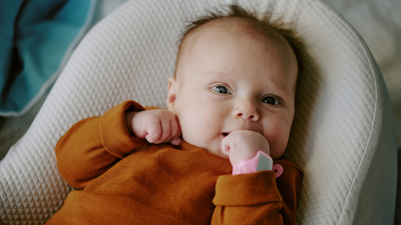 Baby staring at the camera