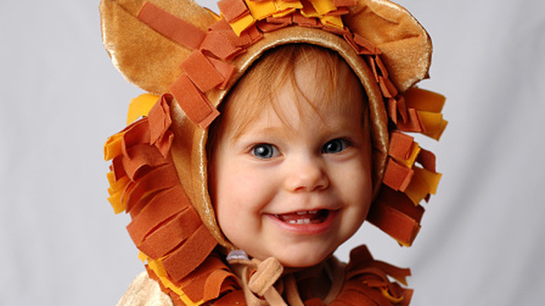 baby in a lion costume
